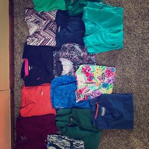 Lot of medium scrub tops